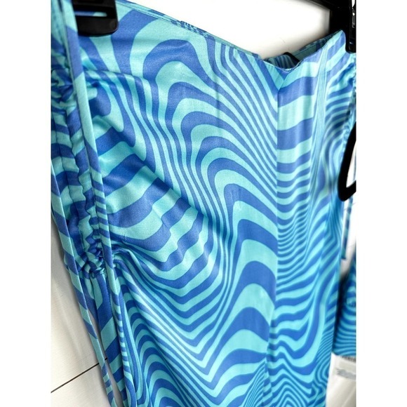 NWT (Minor Flaws) ZARA Swirly print pants and crop top XS/S - Picture 2 of 7